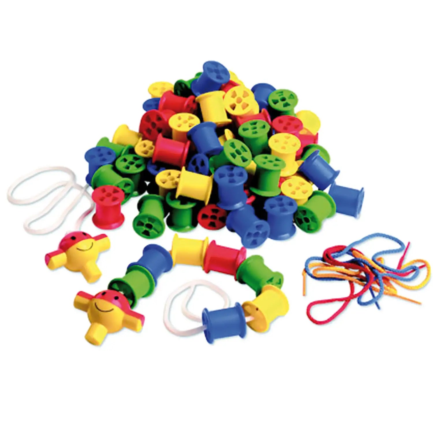 Rocchetti Plastica - Confezione 110 Pezzi Colori Assortiti
