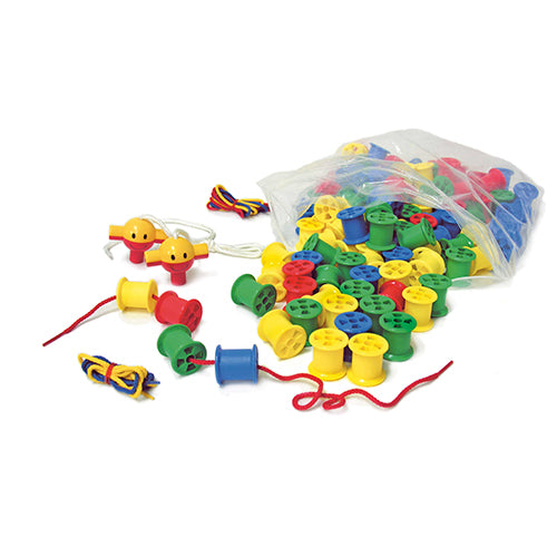 Rocchetti Plastica - Confezione 110 Pezzi Colori Assortiti