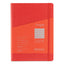 TACCUINO ECOQUA PLUS C/SPIRALE ED ELASTICO A5 1 RIGO ROSSO