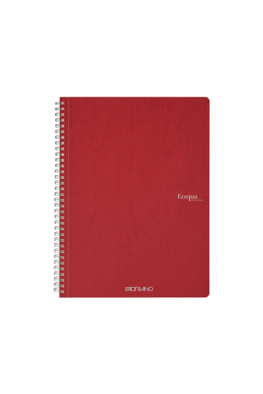 QUADERNO C/SPIRALE A4 ECOQUA QUADRETT. 0.5MM ROSSO SCURO