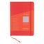 TACCUINO ECOQUA PLUS C/ELASTICO A5 1 RIGO ROSSO