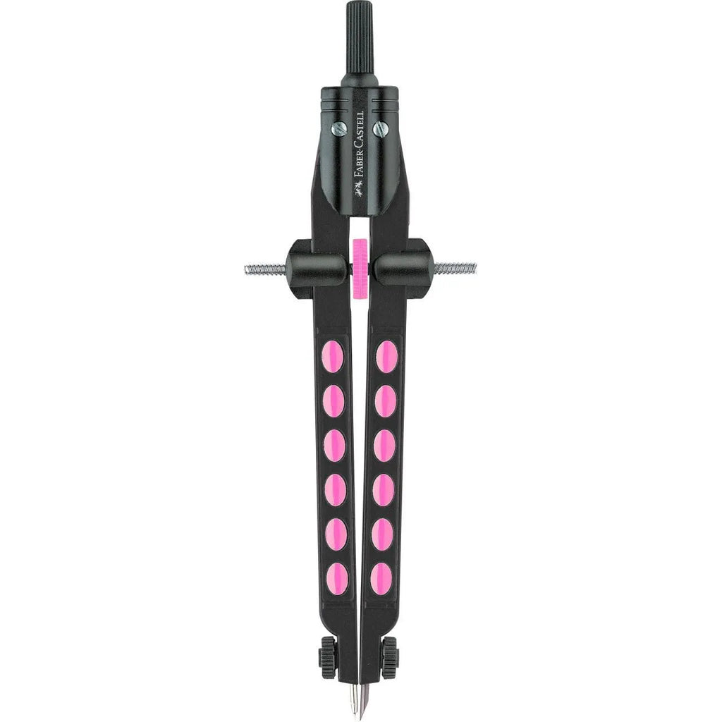 COMPASSO BALAUSTRONE FACTORY NEON ROSA FABER-CASTELL