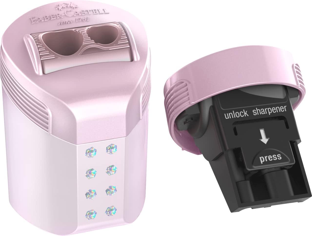TEMPERAMATITE 2 FORI FABER CASTELL ROLLON ROSA Immagine secondaria del prodotto