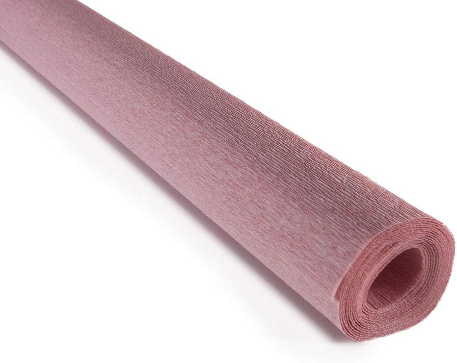 CARTA CRESPA GR.180 - ROTOLO CM.50X250 - ROSA BABY