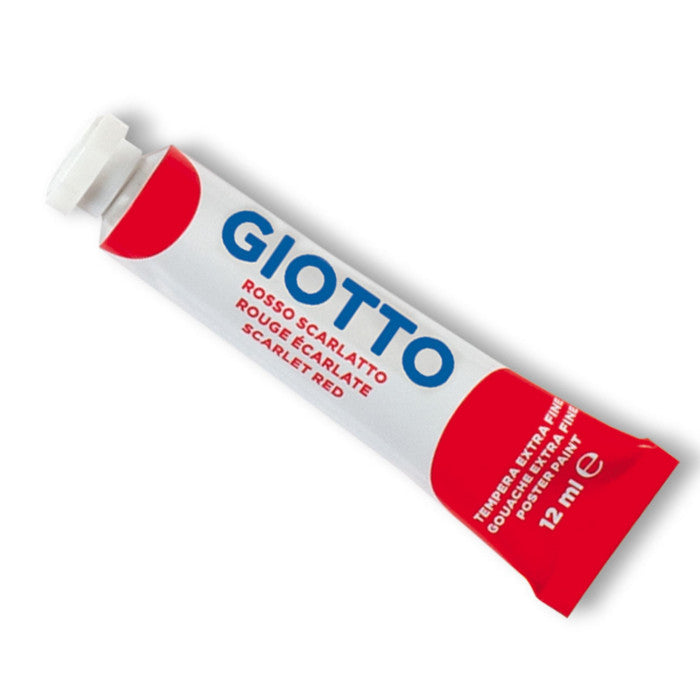 TEMPERA TUBETTO ML.12 GIOTTO ROSSO SCARLATTO