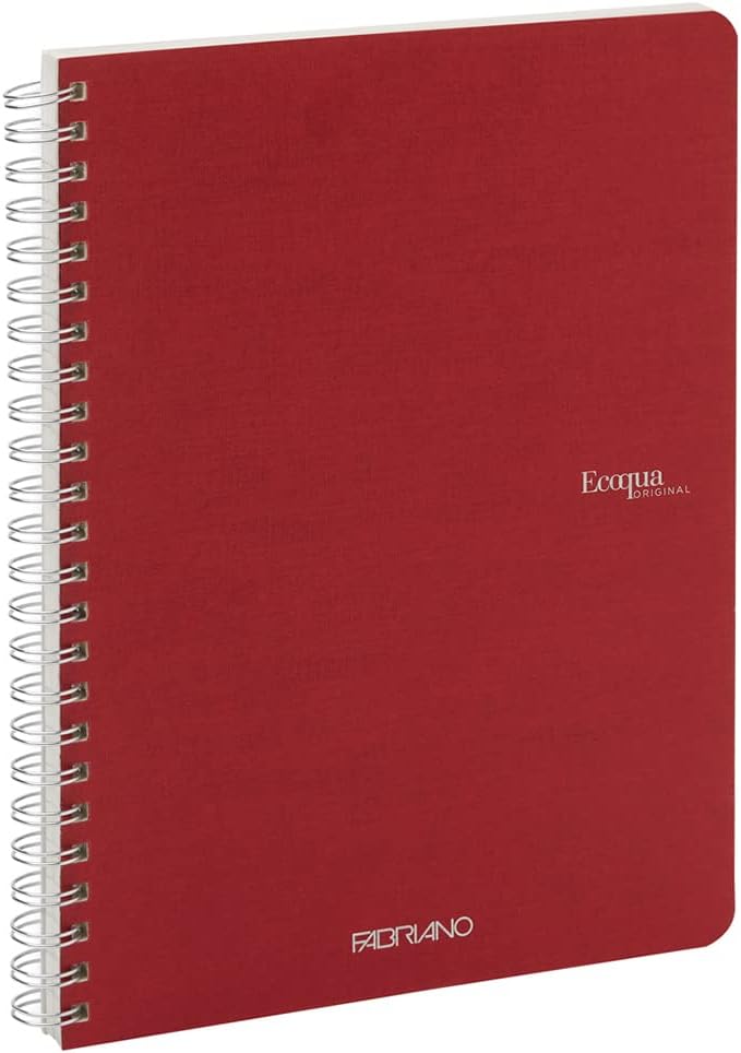 QUADERNO C/SPIRALE ECOQUA A5 1RIG CARTONATO CHERRY Immagine secondaria del prodotto