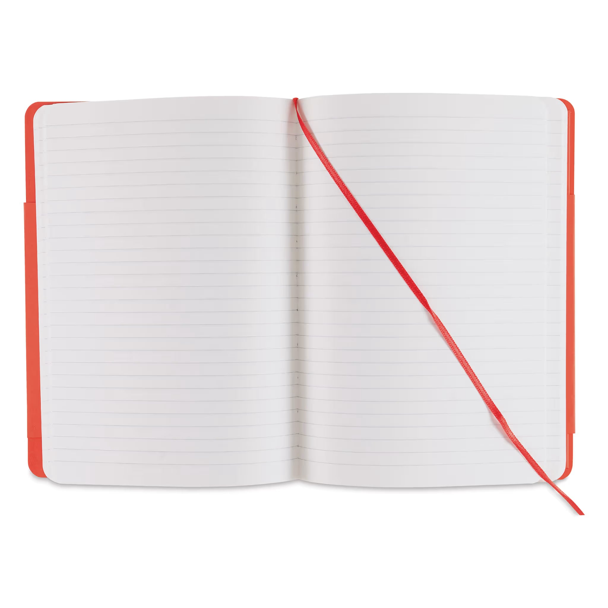 TACCUINO ECOQUA PLUS C/ELASTICO A5 1 RIGO ROSSO