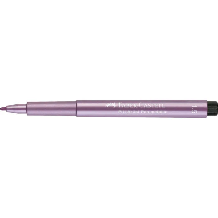PENNA PITT ARTIST METALLIC FABER CASTELL 1.5MM ROSA