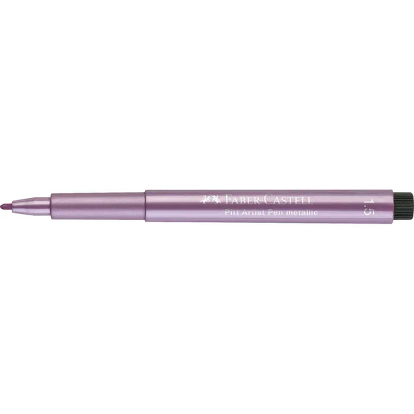 PENNA PITT ARTIST METALLIC FABER CASTELL 1.5MM ROSA