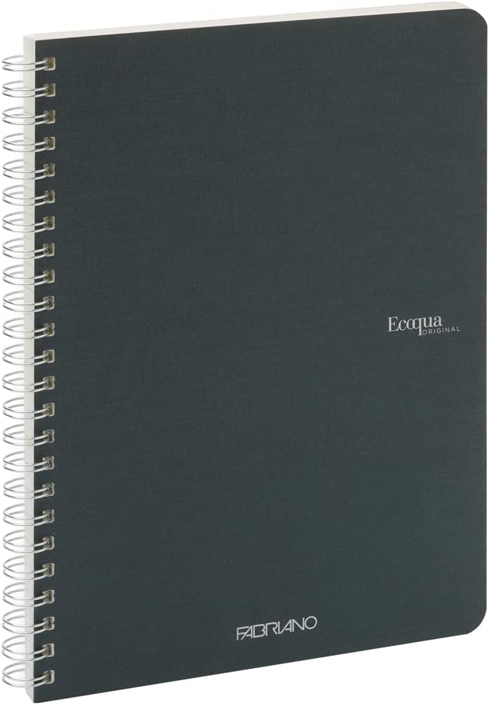 QUADERNO C/SPIRALE ECOQUA A5 1RIG CARTONATO ROYAL GREEN Immagine secondaria del prodotto