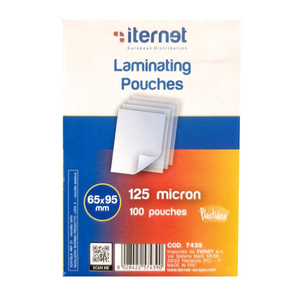 POUCHES 65x95MM 125 MICRON FG.100