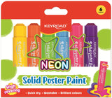TEMPERA SOLIDA SET 6 STICK COLORI FLUO ASSORTITI