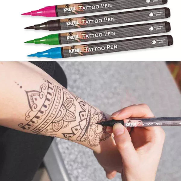 PENNARELLI TATTOO SET PZ. 4 + 3 STENCIL