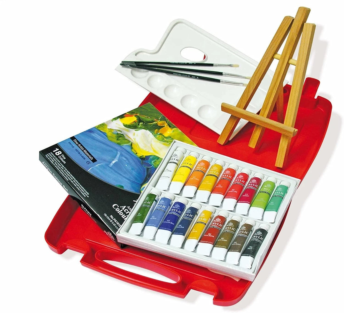 COLORI ACRILICI - VALIGETTA 18 TUBI + ACC.