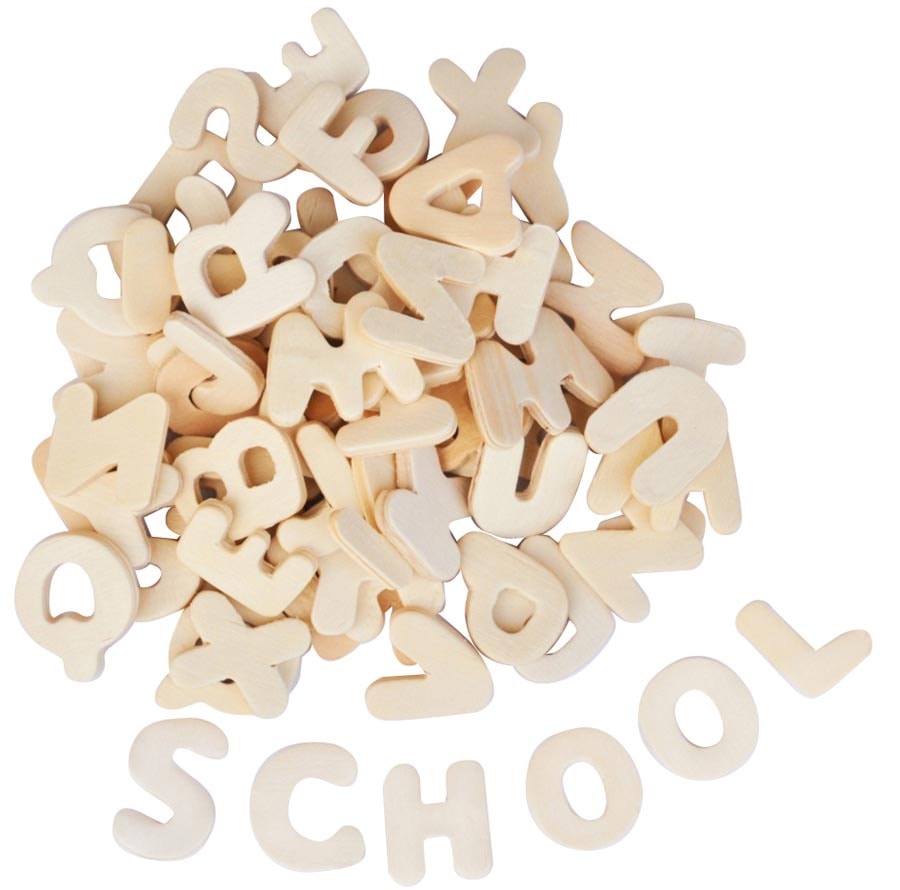LETTERE IN LEGNO MM. 20-27 H - SET PZ. 300