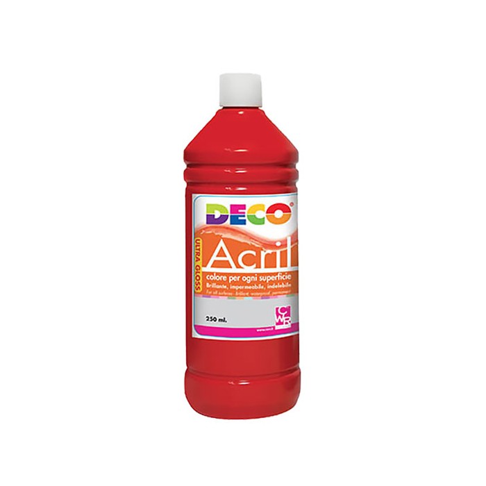 ACRILICO DECO ML.250 - ROSSO SCARLATTO