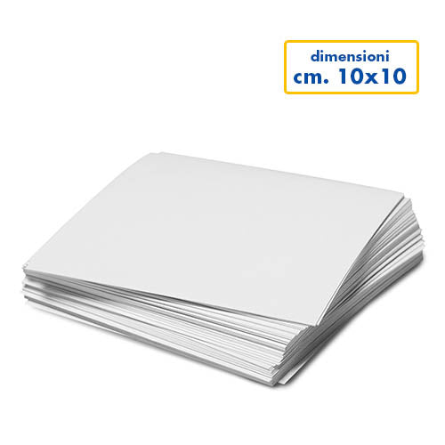 Scheda Bianca Cm.10X10 - 30 Pezzi