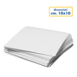 Scheda Bianca Cm.10X10 - 30 Pezzi