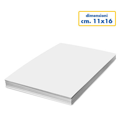 Scheda Bianca Cm.11X16 - 30 Pezzi