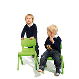 Sedia Per Scuole Materne In Ppl Seduta Cm. 30 - Verde
