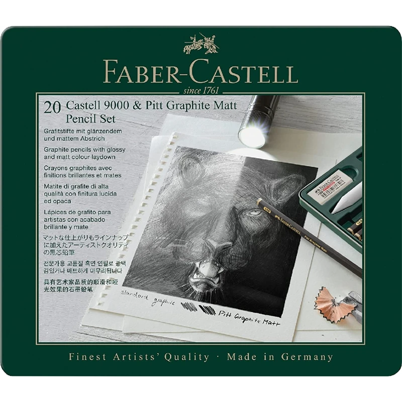 SET LAPIS GRAPHITE MATT & CASTELL 9000