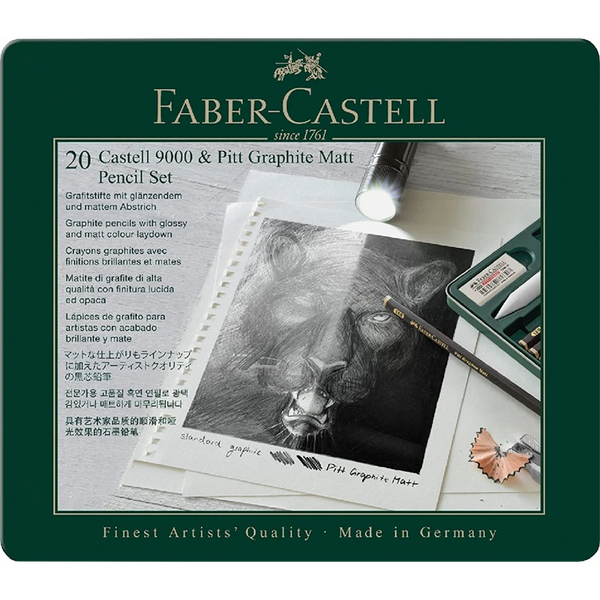 SET LAPIS GRAPHITE MATT & CASTELL 9000