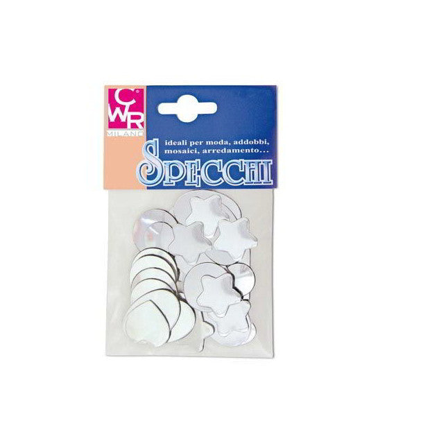SPECCHI PLASTICI FORME ASSORTITE - BUSTA 30 PZ.