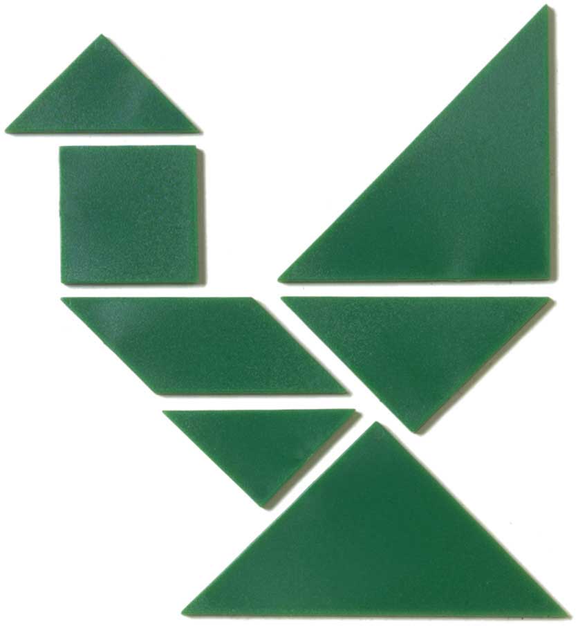 Tangram Plastica Trasparente - Set 4 Tangram - 28 Pezzi