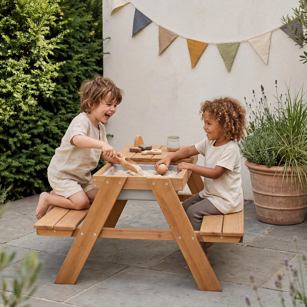 Tavolo Picnic Con Vasche E Panche