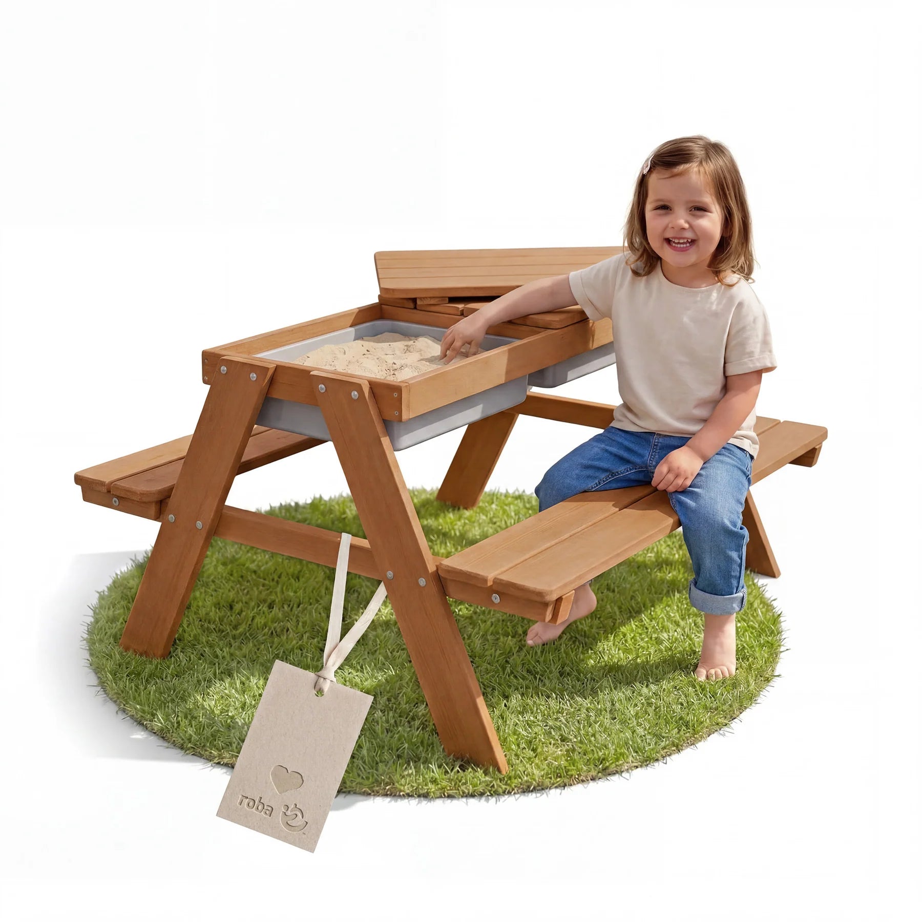 Tavolo Picnic Con Vasche E Panche