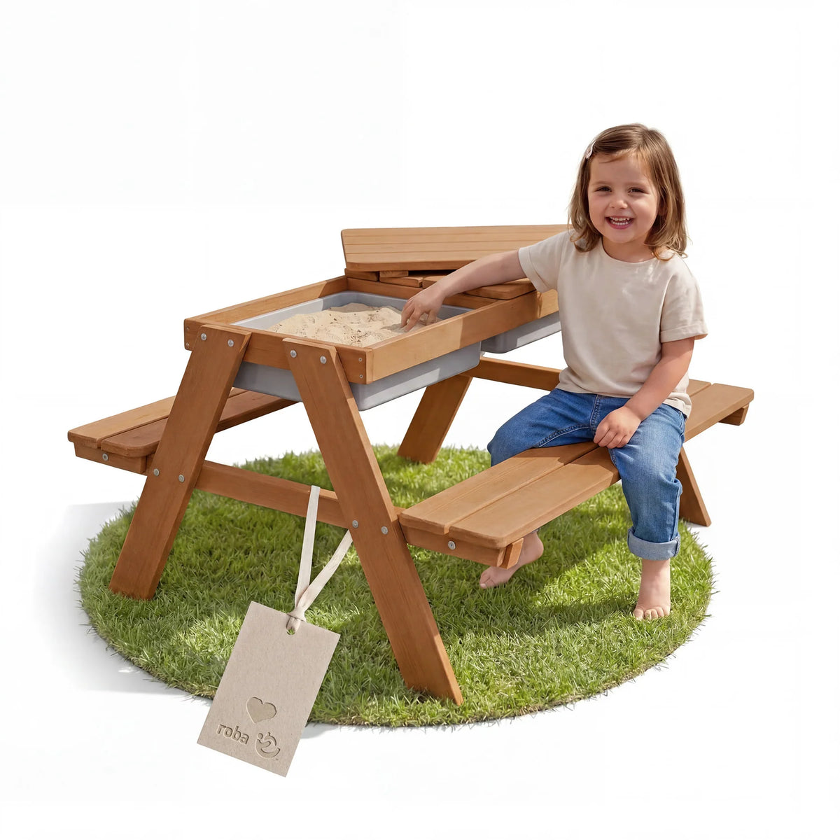 Tavolo Picnic Con Vasche E Panche