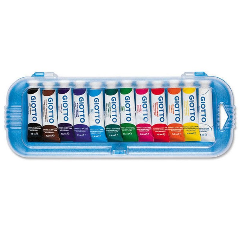 TEMPERA GIOTTO 12 COLORI TUBETTO ML. 7,5