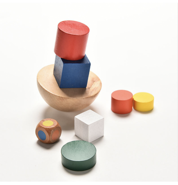 Gioco Equilibrio Torre In Legno - Sacchetto Cotone