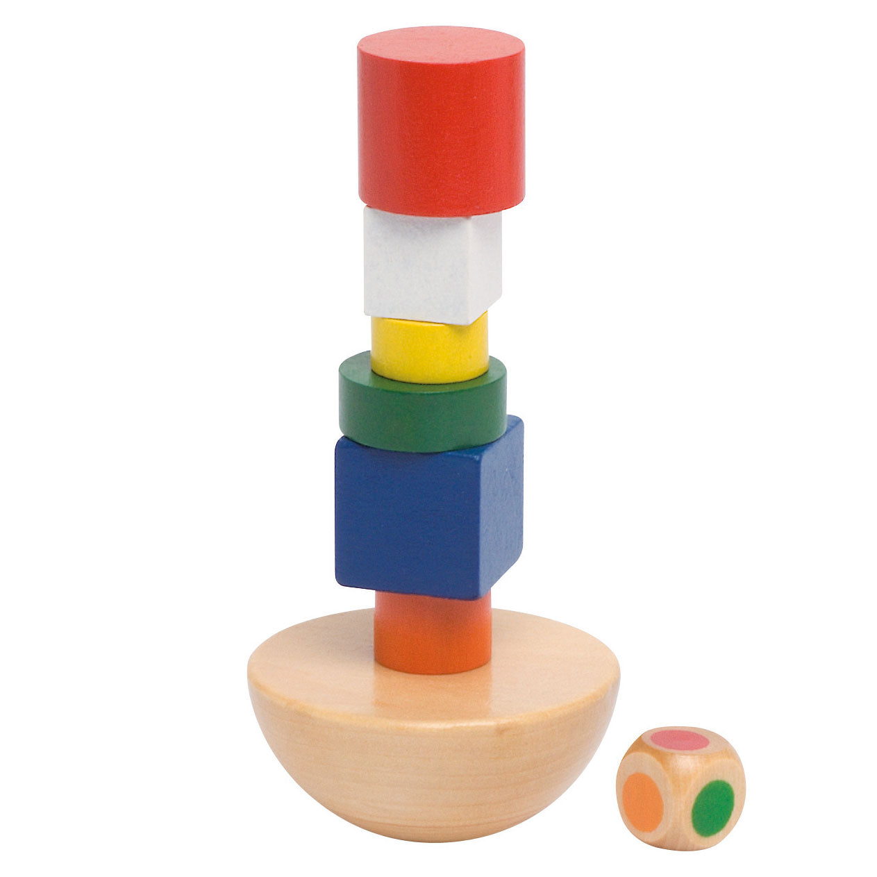 Gioco Equilibrio Torre In Legno - Sacchetto Cotone