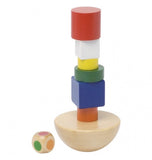 Gioco Equilibrio Torre In Legno - Sacchetto Cotone