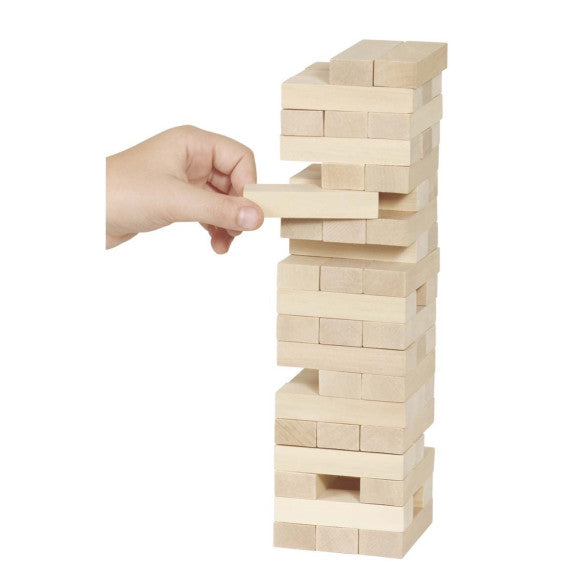 Gioco Equilibrio Torre In Legno Naturale
