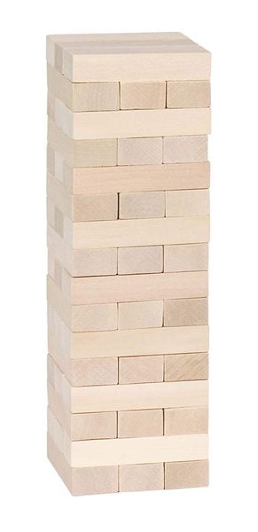 Gioco Equilibrio Torre In Legno Naturale
