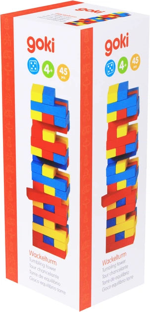 Gioco Equilibrio Torre In Legno Colorato