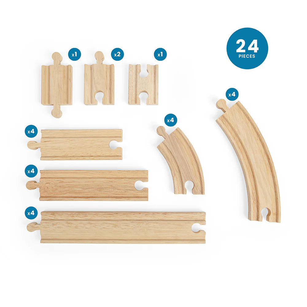 Treno-Go - Set Rettilinei E Curve Assortiti