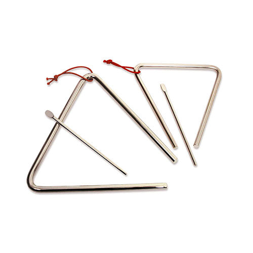 Triangolo In Acciaio Cromato + Battente Cm.15