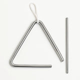 Triangolo In Acciaio Cromato + Battente Cm.15