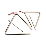 Triangolo In Acciaio Cromato + Battente Cm.15