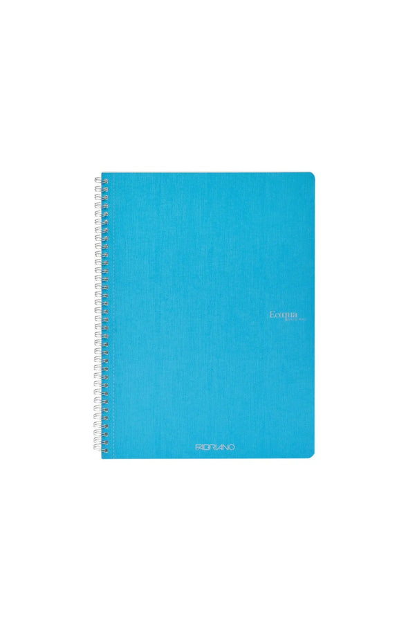 QUADERNO C/SPIRALE A4 ECOQUA QUADRETT. 0.5MM TURCHESE