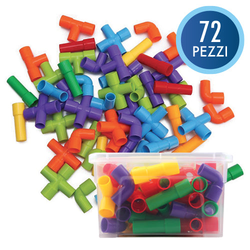 Tubetti Colorati - Bauletto 72 Pezzi Immagine principale del prodotto