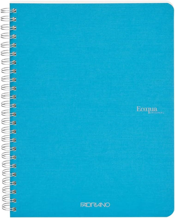 QUADERNO C/SPIRALE ECOQUA A5 1RIG CARTONATO TURCHESE