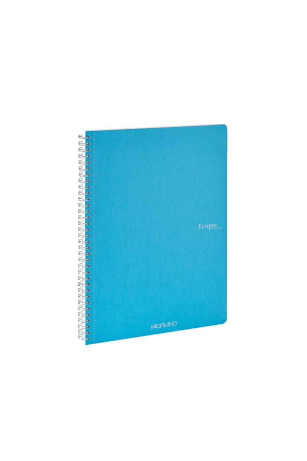 QUADERNO C/SPIRALE A4 ECOQUA QUADRETT. 0.5MM TURCHESE