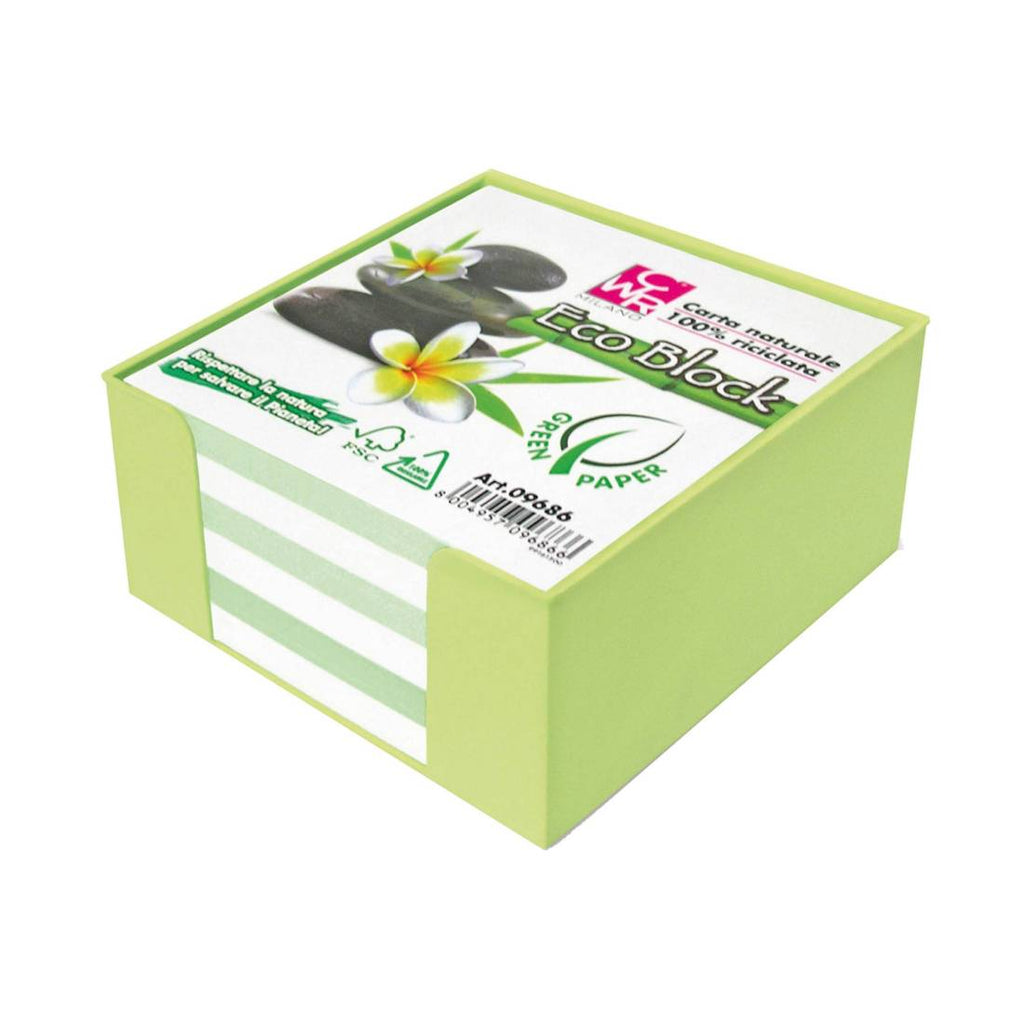 BOX PORTAFOGLIETTI CON FOGLI COLORATI ECOLOGICI