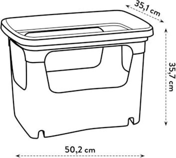 Vaso Impilabile Per Colture Cm .50X35X36 H