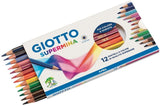 MATITE GIOTTO SUPERMINA 12 COLORI