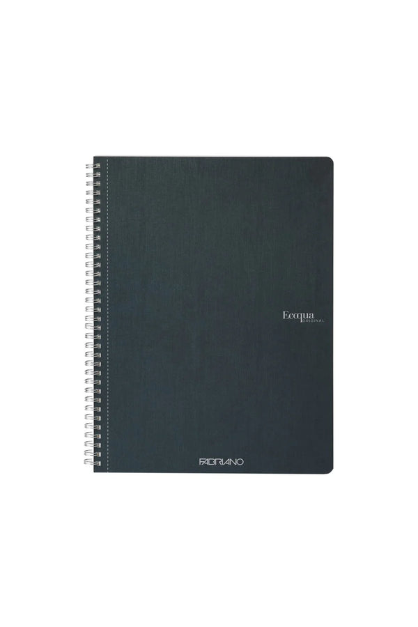 QUADERNO C/SPIRALE A4 ECOQUA QUADRETT. 0.5MM VERDE SCURO